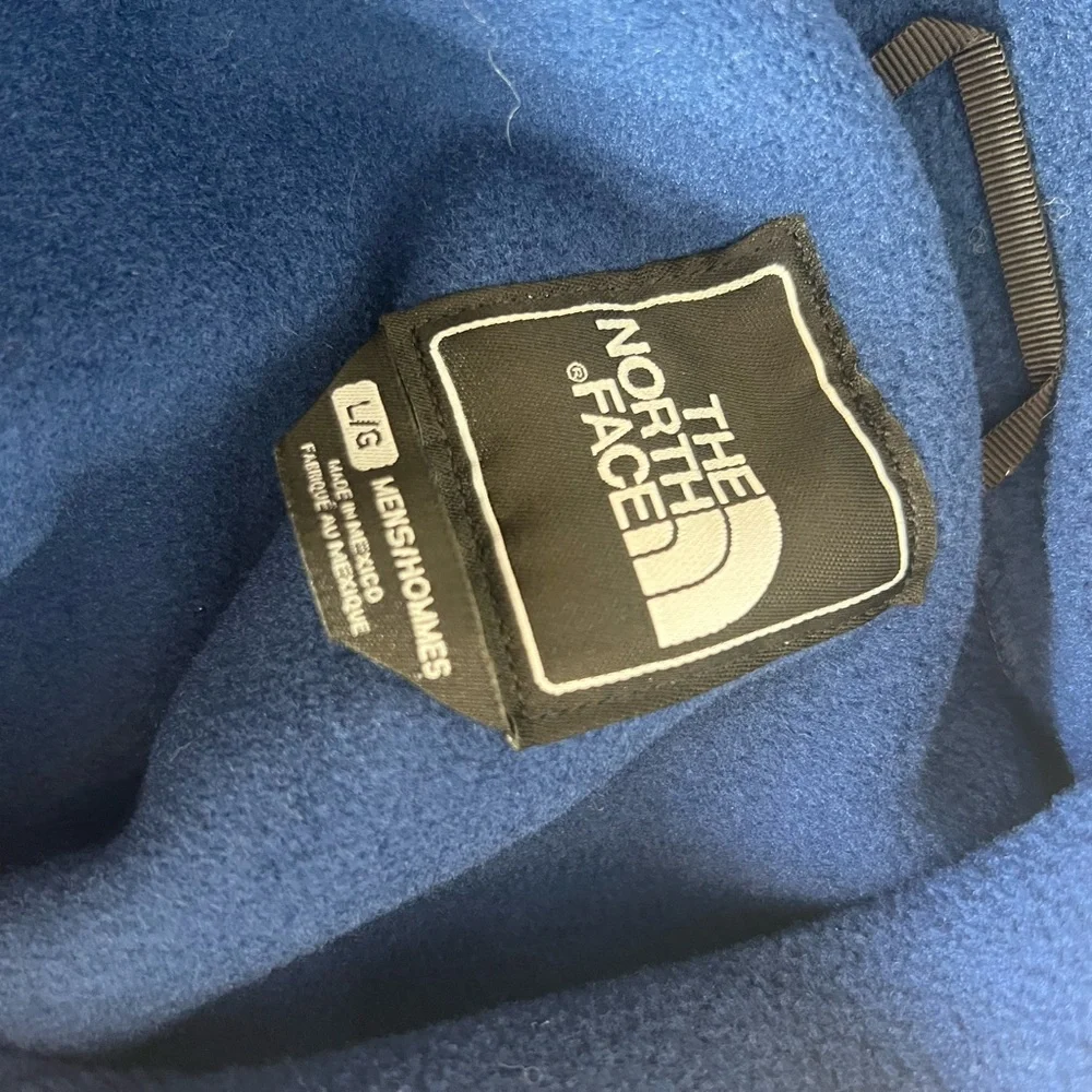 The North Face Men's Navy and Gold Denali Fleece Jacket - Picture 7 of 8